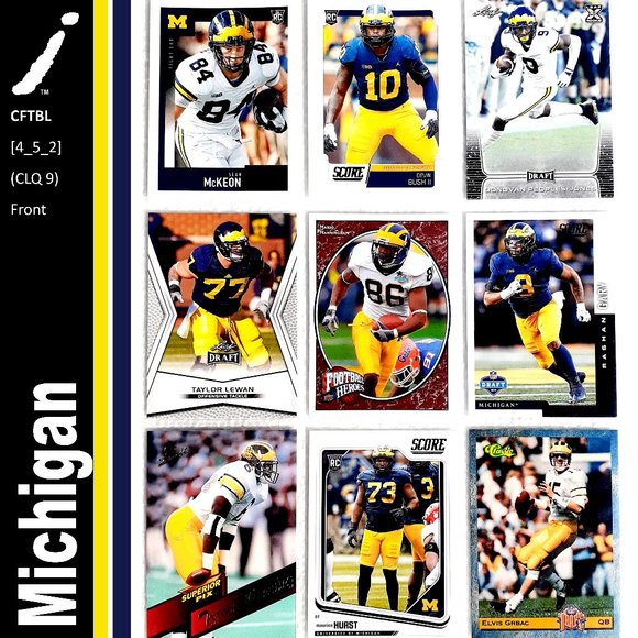 NCAA Other - Michigan Wolverines 9 Card Lot - CFTBL [4_5_2]